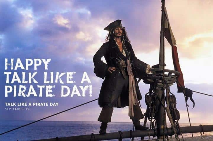 National Talk Like a Pirate Day september 19 krisy kerene